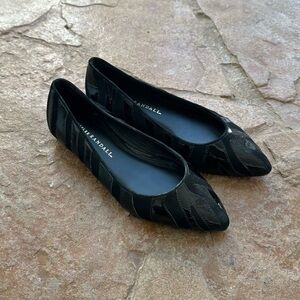 Loeffler Randall Black Patterned Flats